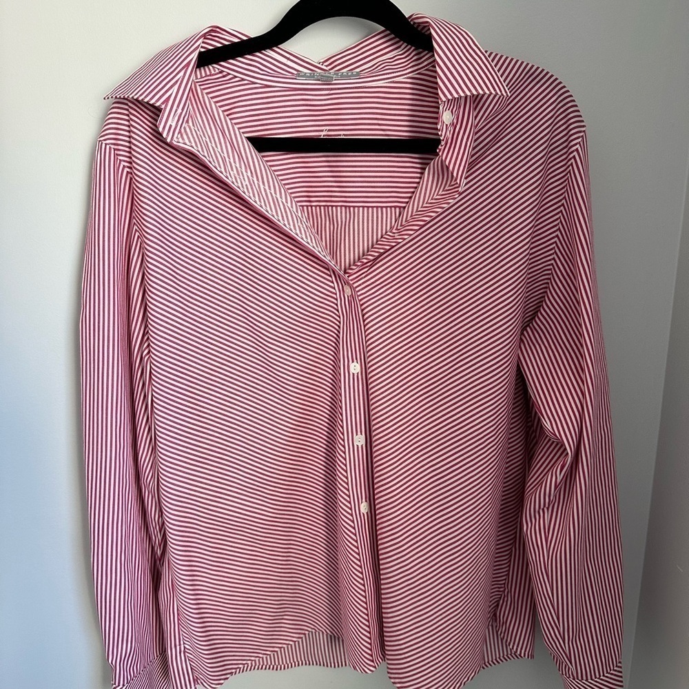 Foxcroft Women’s No Iron Striped Shirt - PLUS SIZE or Oversized